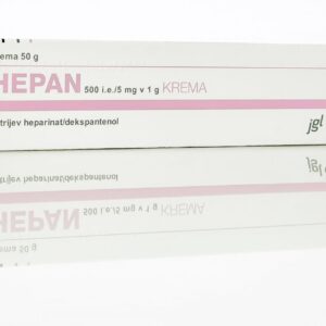 Hepan 500 i.e./5 mg v 1g krema, 50 g