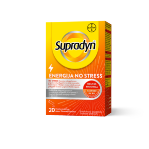 SUPRADYN® ENERGIJA NO STRESS, 20 vrečic, v prahu, z okusom limone