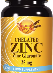 Natural Wealth® Kelatirani CINK 25 mg, 100 tablet