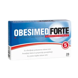 OBESIMED® FORTE za zdravljenje debelosti, 28 kapsul