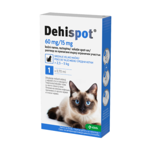 Dehispot 60 mg/15 mg kožni nanos, raztopina za srednje velike mačke, enoodmerna kapalka 0,7 ML