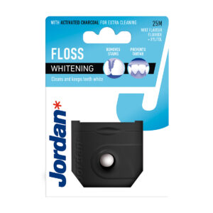 Jordan Whitening floss z aktivnim ogljem, 25 m
