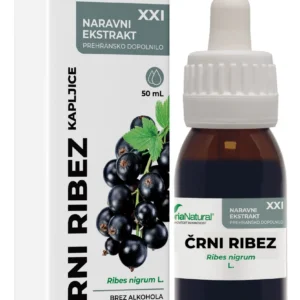 Soria Črni ribez brezalkoholne kapljice XXI, 50 mL