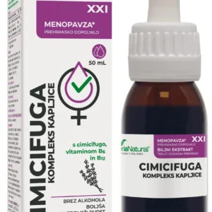 Soria Cimicifuga kompleks XXI brezalkoholne kapljice, 50 mL