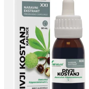 Soria Divji kostanj brezalkoholne kapljice XXI, 50 mL
