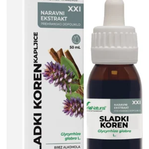 Soria Sladki koren brezalkoholne kapljice XXI, 50 mL