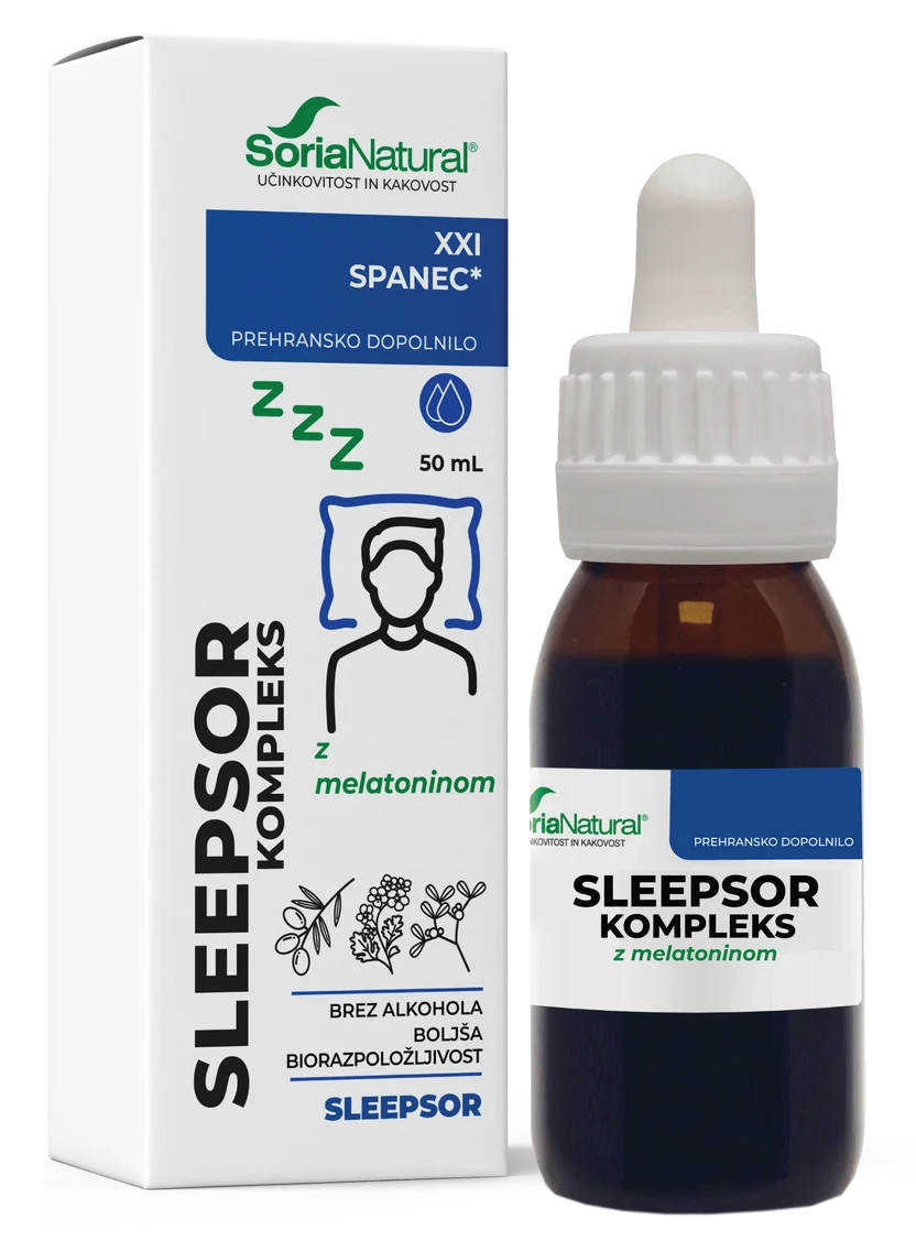 Soria Sleepsor kompleks XXI brezalkoholne kapljice, 50 mL