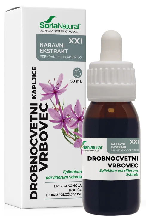 Soria Vrbovec, drobnocvetni, brezalkoholne kapljice XXI, 50 mL